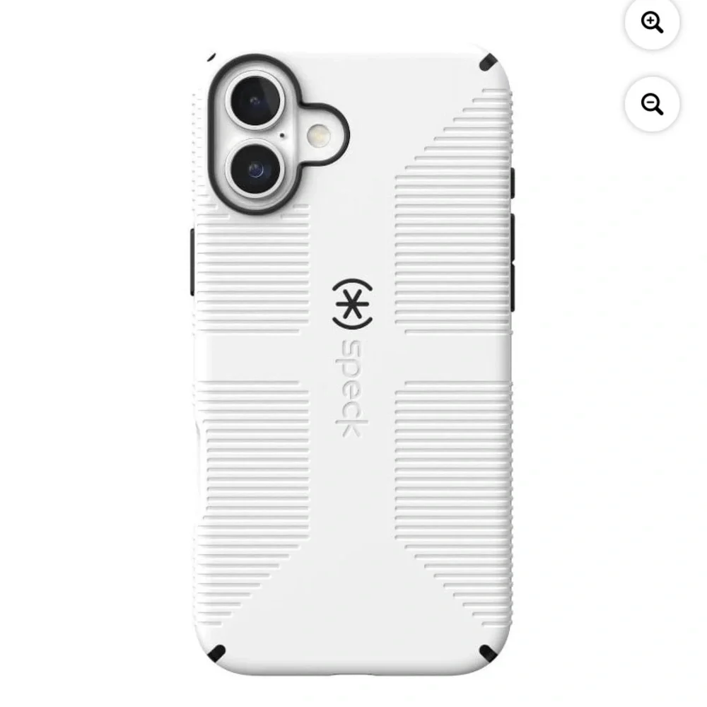 Speck iPhone 16 Plus CandyShell Grip with MagSafe in White and Black New